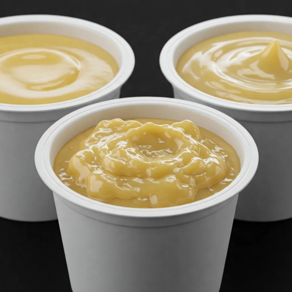 Puding yaparken yapılan yaygın hatalar ve ideal kıvamın karşılaştırması.