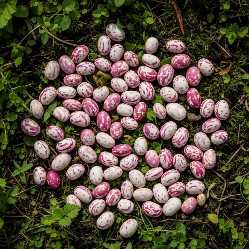 Barbunya taneleri tarlada serili halde