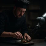 Gastronomide otomasyon kullanımını gösteren bir şef