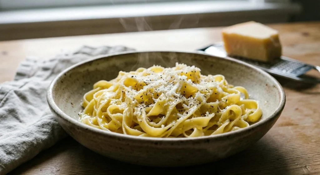 Kusursuz haşlanmış al dente kıvamında sade makarna tabağı