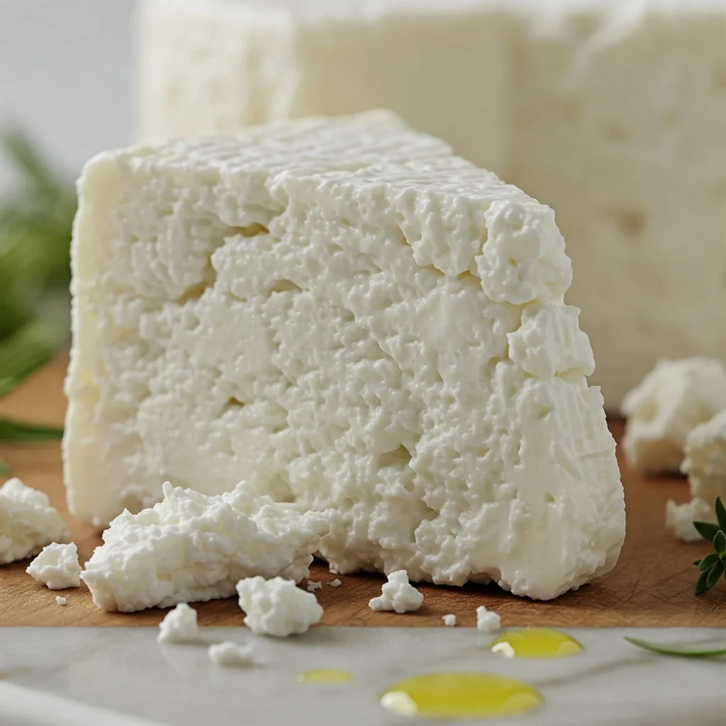 Crumbly and fresh Mexican Queso Fresco cheese.